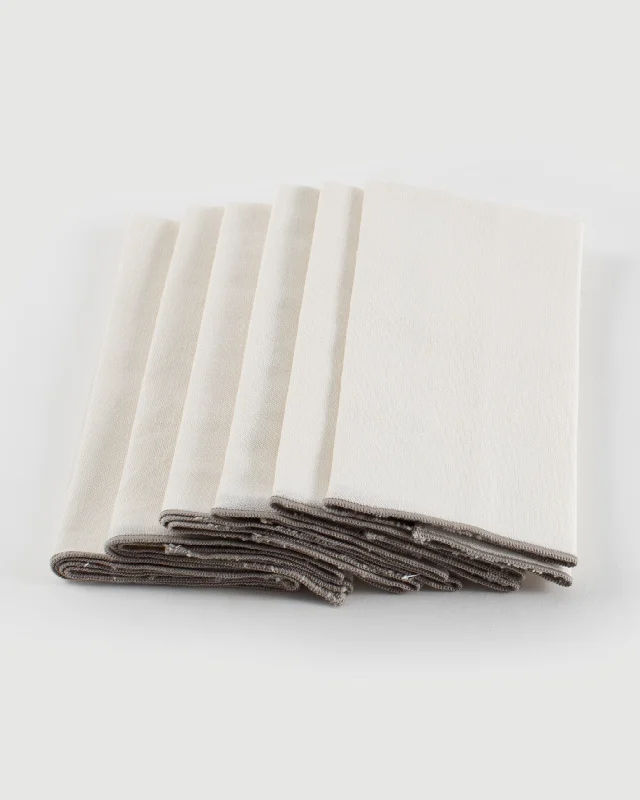 Pet Products Verandah Dinner Napkins (Set of 6) - Ivory