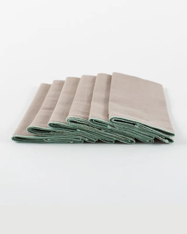 - Deodorizing cat litter tofu litter Verandah Dinner Napkins (Set of 6) - Grey