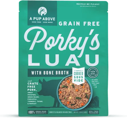 A Pup Above Porky's Luau Gently Cooked Frozen Dog Food