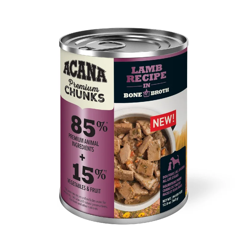 Acana Premium Chunks Lamb Recipe in Bone Broth Canned Dog Food