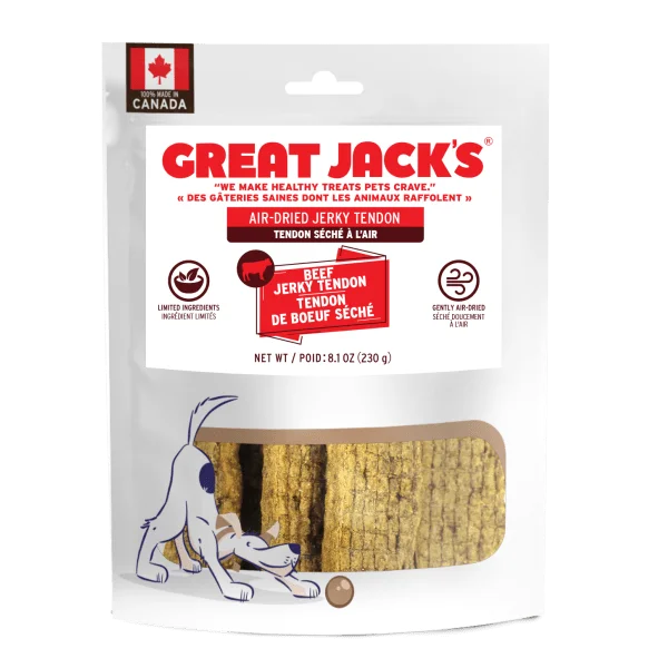 Beef Jerky Tendon Dog Treats - Great Jacks