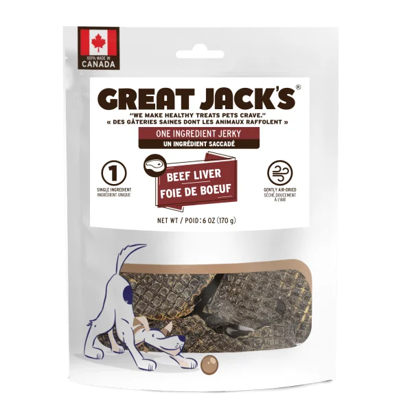 Beef Liver Jerky Dog Treats - Great Jacks