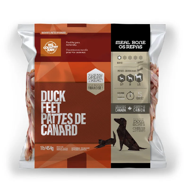 Big Country Raw Duck Feet - 1 LB