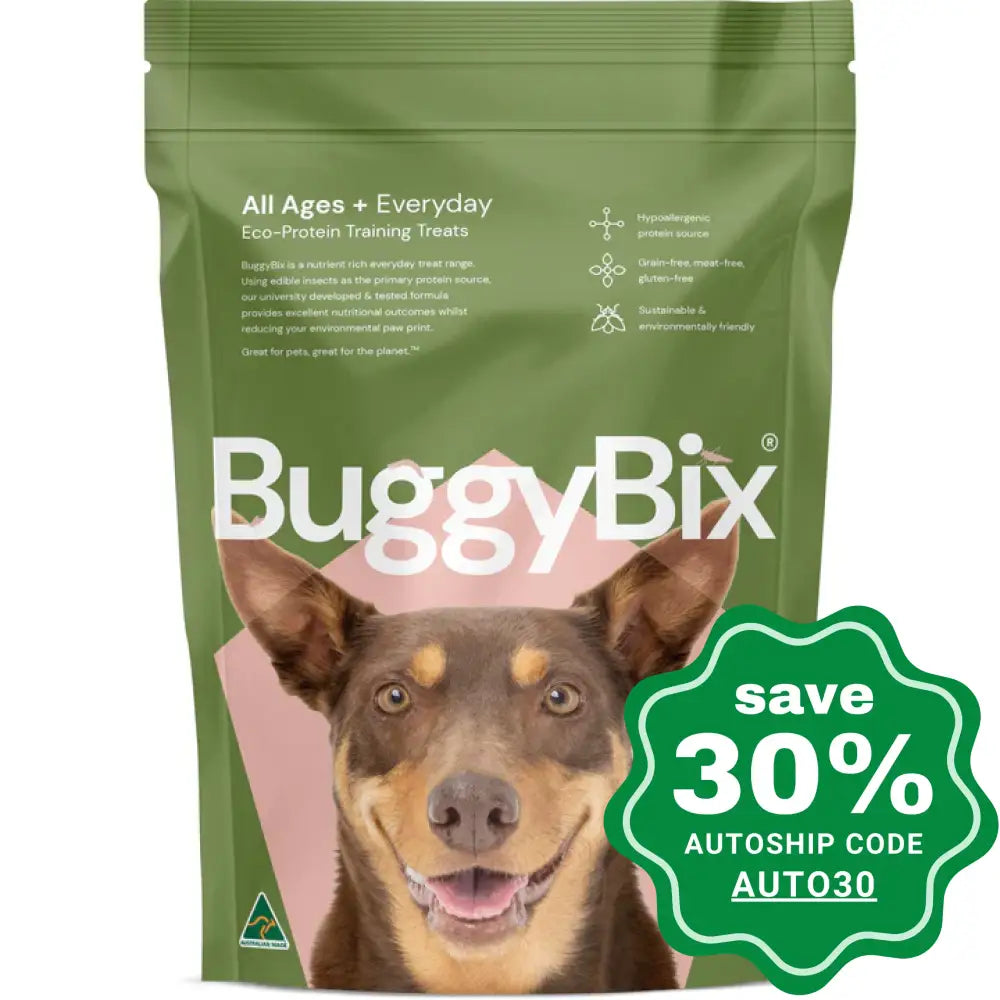 BuggyBix - Dried Treats For Dogs - All Ages + Everyday Eco-Protein Training Treats - 170g