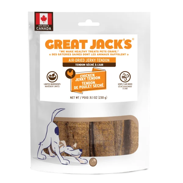 Chicken Jerky Tendon Dog Treats - Great Jacks