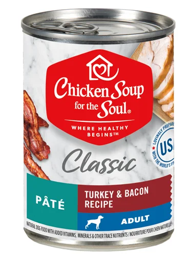 Chicken Soup For The Soul Classic Turkey & Bacon Pate Canned Dog Food