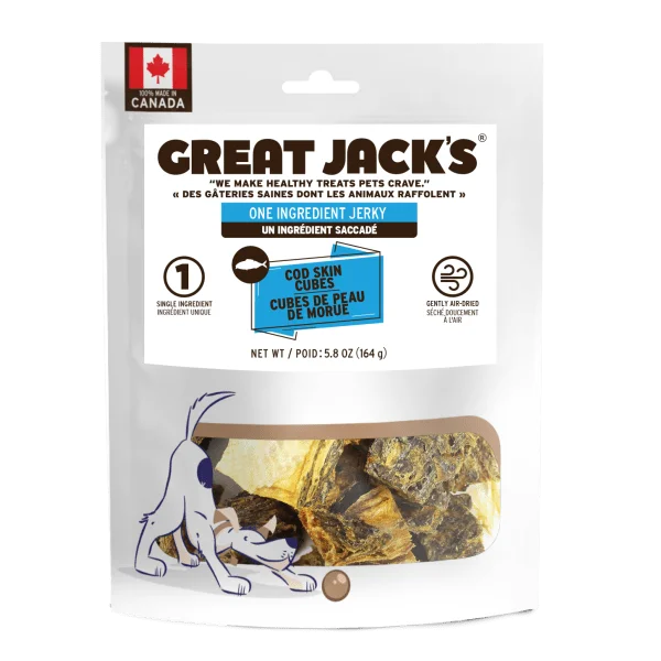 Cod Skin Cubes Dog Treats - Great Jacks