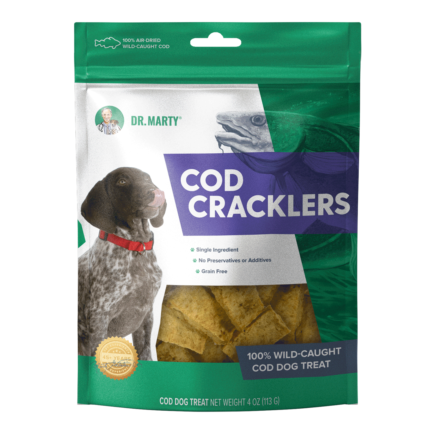 DR MARTY COD CRACKLERS 4oz