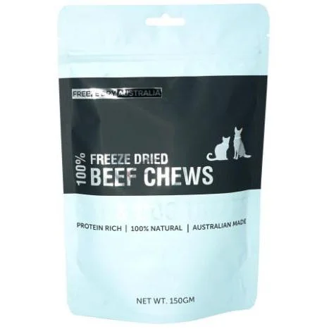 Freeze Dry Australia Beef Chews Natural Treats for Dogs 150g