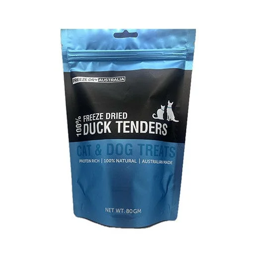 Freeze Dry Australia Duck Tenders Treats for Cats and Dogs 80g