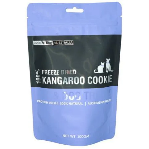 Freeze Dry Australia Kangaroo Cookie Natural Treats for Cats and Dogs 100g