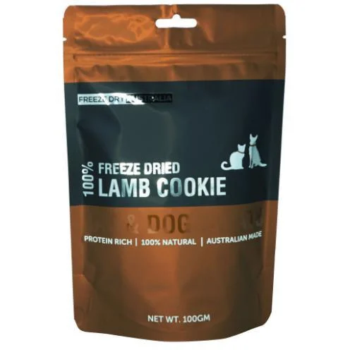 Freeze Dry Australia Lamb Cookie Natural Treats for Cats and Dogs 100g