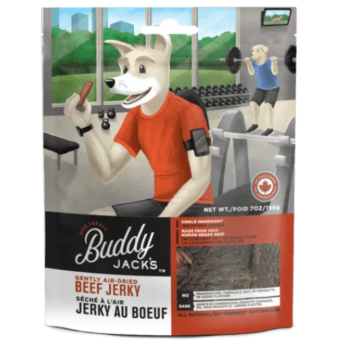 GF Beef Jerky Dog Treats - Buddy Jacks