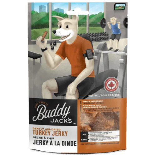 GF Turkey Jerky Dog Treats - Buddy Jacks