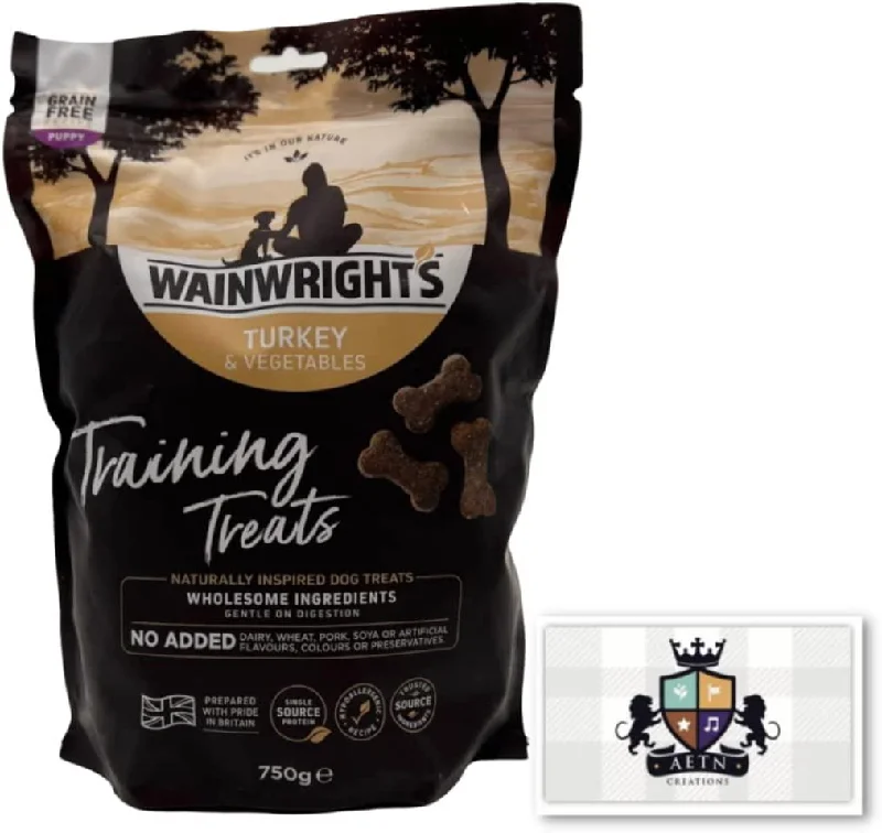 Grain Free Puppy Training Dog Treats 750g In Turkey And Vegetables Nutritious, Delicious, Easily Digested Wainwrights AETN Creations Fridge Magnet Hypo-Allergenic Snack Suitable For Puppies