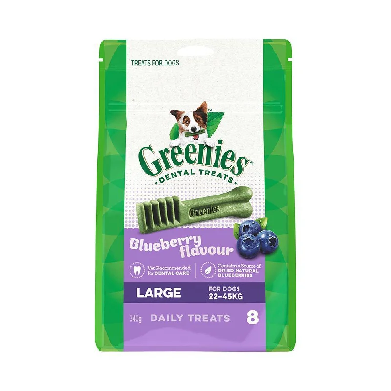 Greenies Dog Blueberry Dental Treats for Large Dogs 340g