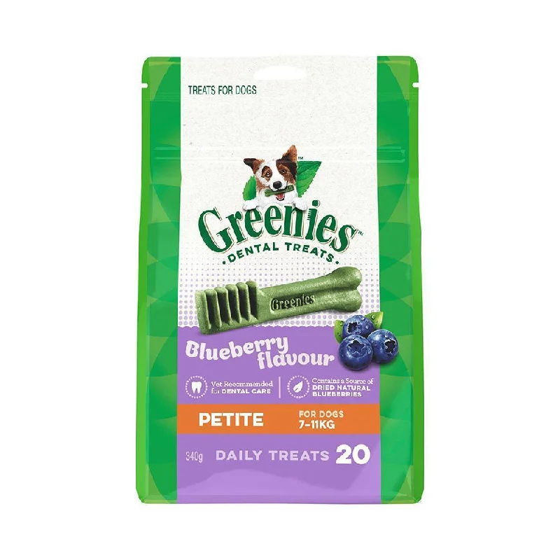 Greenies Dog Blueberry Dental Treats for Petite Dogs 340g