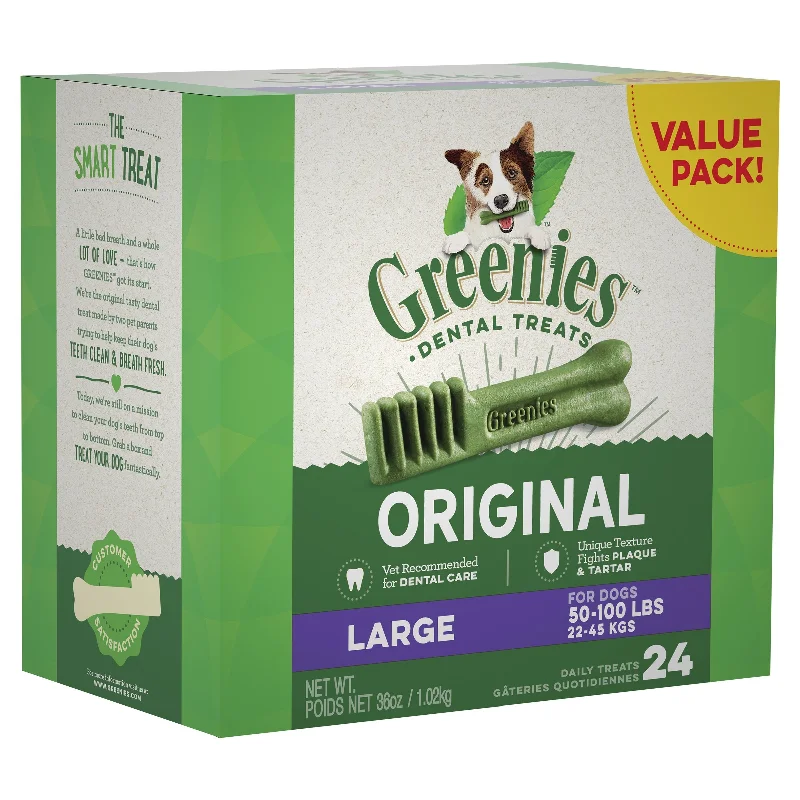 Greenies Dog Original Dental Treats for Large Dogs Value Pack 1kg