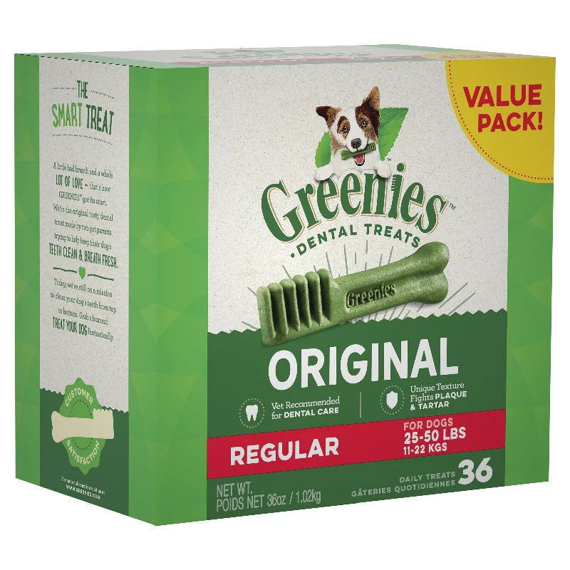 Greenies Dog Original Dental Treats for Regular Dogs Value Pack 1kg