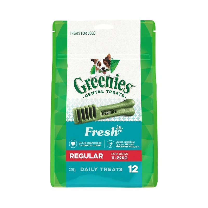 Greenies Dog Fresh Mint Dental Treats for Regular Dogs 340g