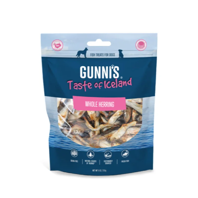 Gunnis Taste of Iceland Whole Herring Dog Treats 225g