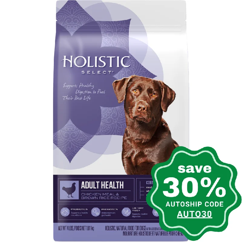 Holistic Select - Dry Dog Food Adult Health - Chicken Meal & Brown Rice Recipe - 30LB