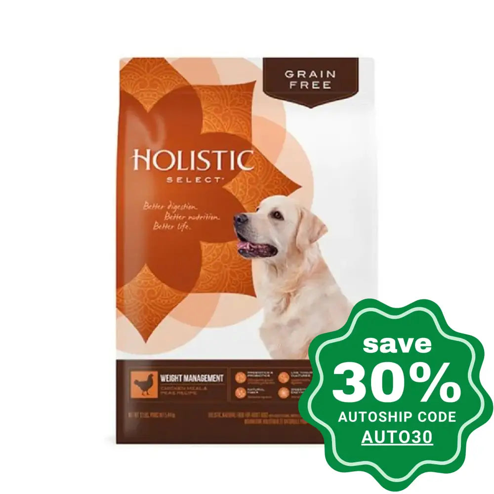 Holistic Select - Dry Dog Food Grain-Free Weight Management - Chicken Recipe - 24LB