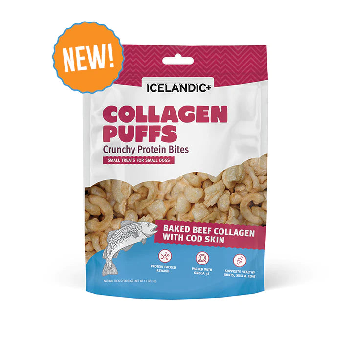 ICELANDIC + COLLAGEN PUFFS 1.3oz SMALL DOG