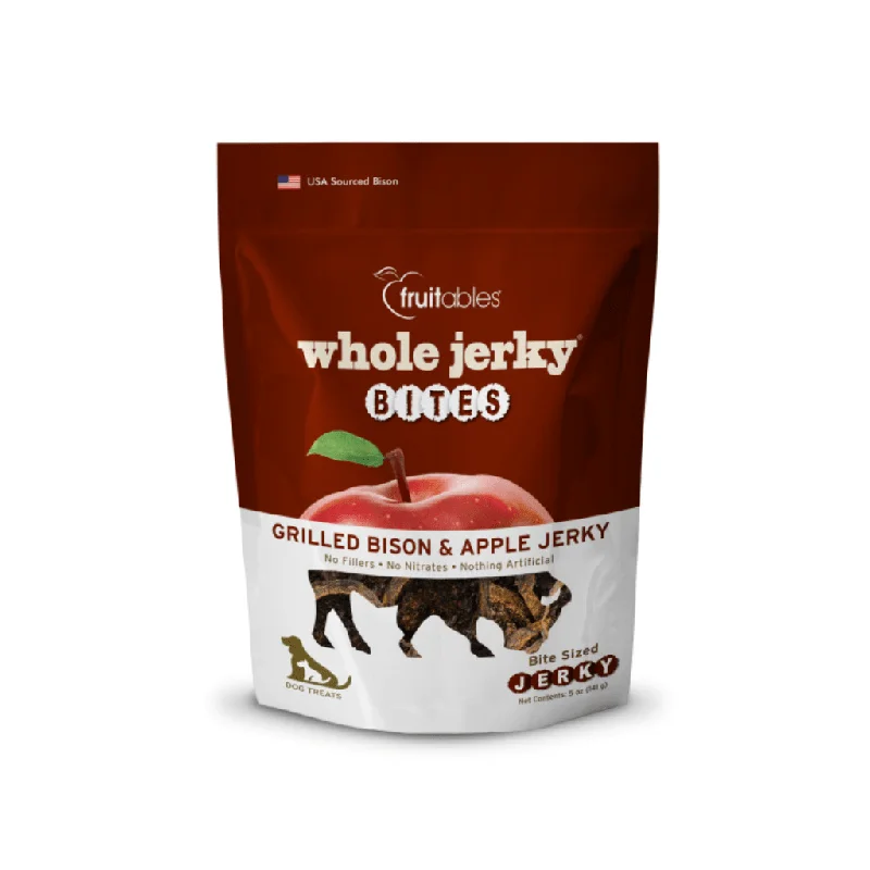 Jerky Bites Grilled Bison & Apple Dog Treats 5 oz (141 g) - Fruitables