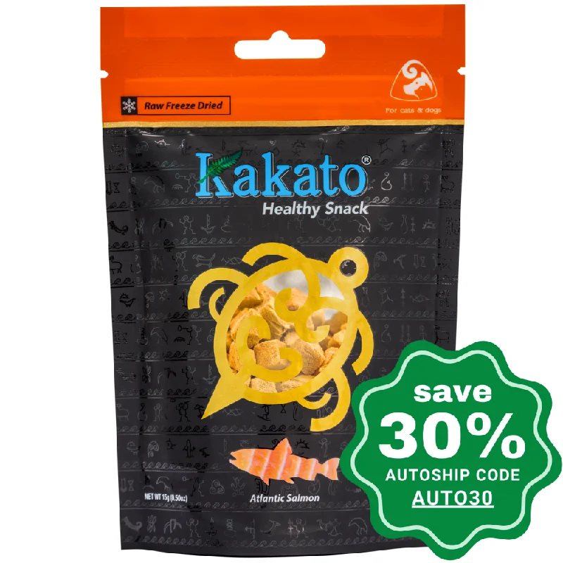 Kakato - Freeze Dried Snacks for Dogs & Cats - Salmon - 15g