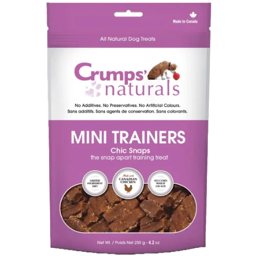 Mini Trainers Chic Snaps Dog Treats 4.2 oz - Crumps' Naturals