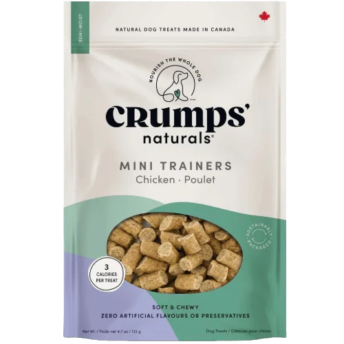 Mini Trainers Semi-moist Chicken   Dog Treats 4.2 oz - Crumps' Naturals