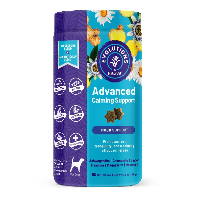 NaturVet Evolutions Advanced Calming Soft Chews for Dogs