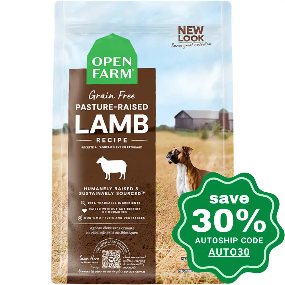 Open Farm - Dry Food for Dogs - Grain Free Pasture Raised Lamb Recipe - 11LB