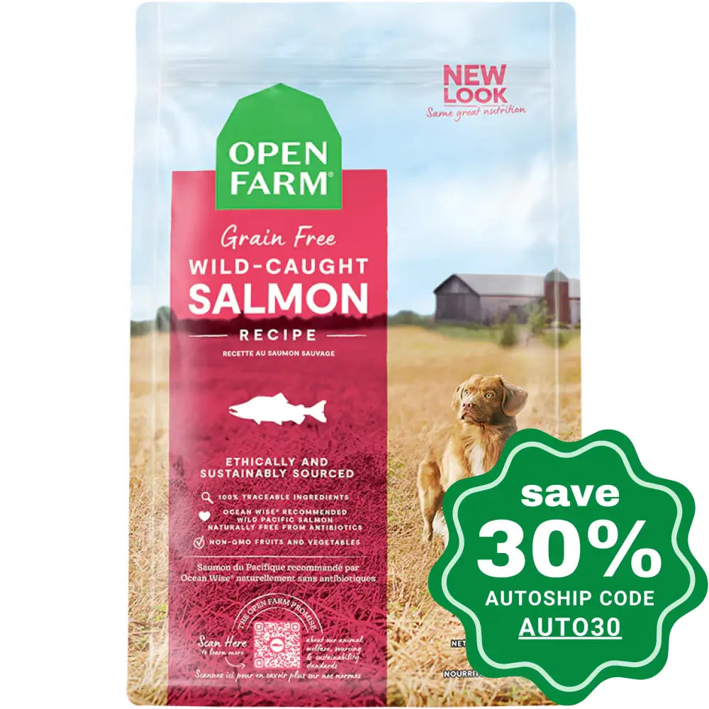 Open Farm - Dry Food for Dogs - Grain Free Wild-Caught Salmon Recipe - 22LB