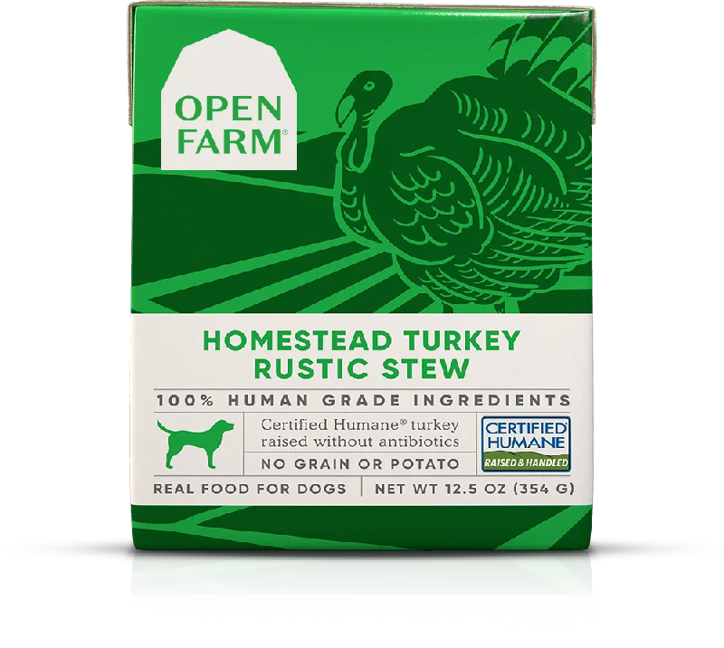 Open Farm Homestead Turkey Rustic Stew Wet Dog Food