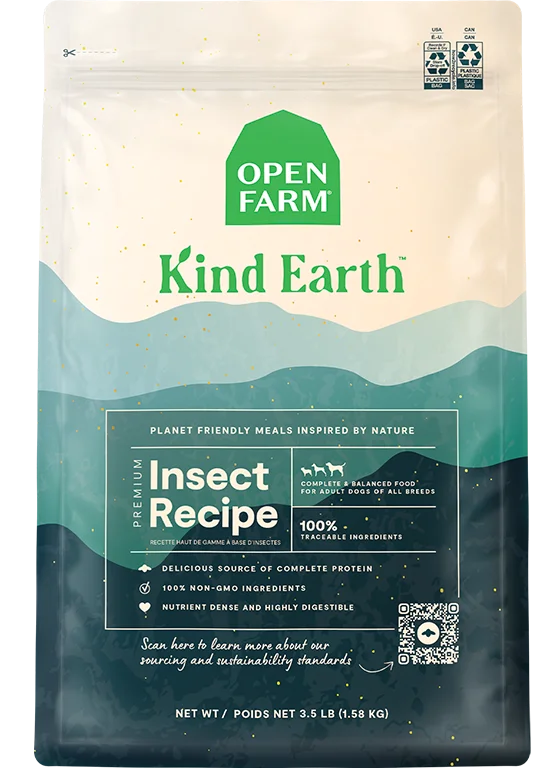 Open Farm Kind Earth Premium Insect Kibble Dog Food