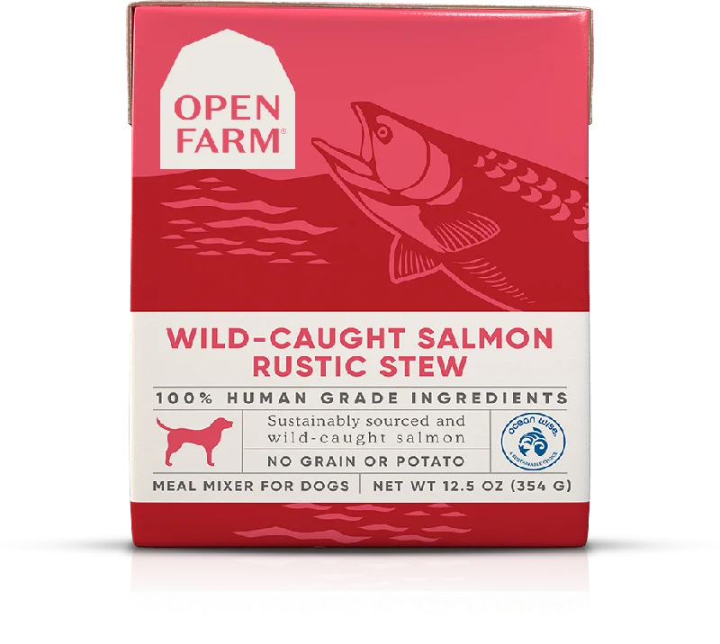 Open Farm Wild-Caught Salmon Rustic Stew Wet Dog Food