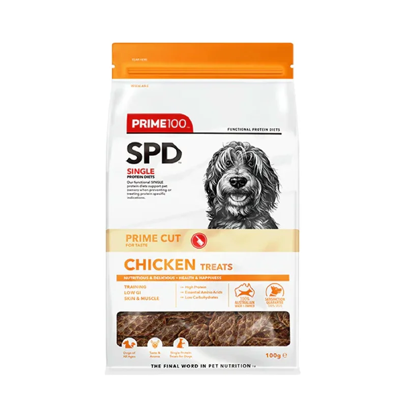 Prime100 SPD Cut Chicken Dog Treats 100g