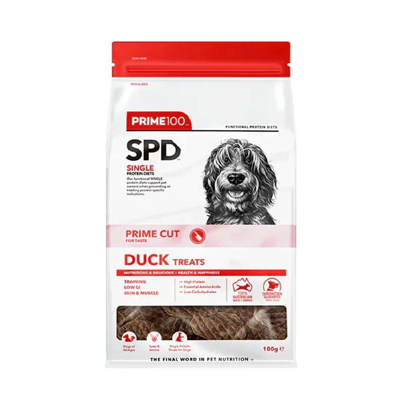 Prime100 SPD Cut Duck Dog Treats 100g