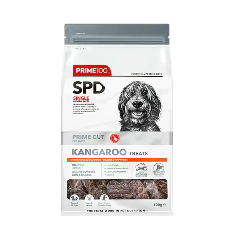 Prime100 SPD Cut Kangaroo Dog Treats 100g