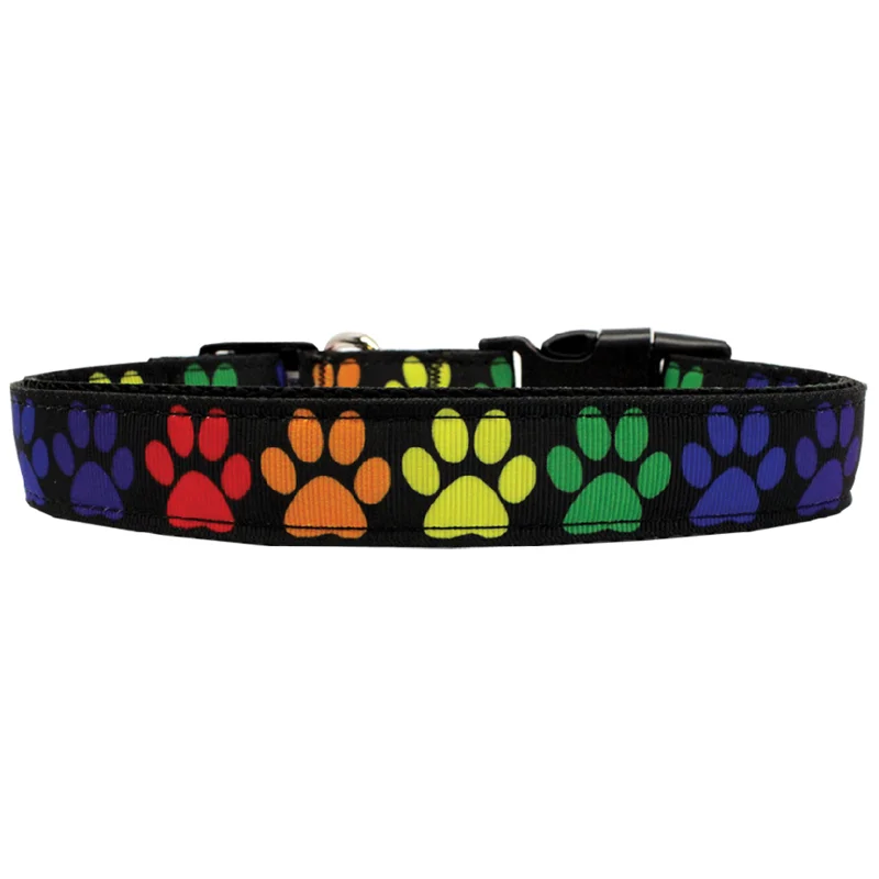 Rainbow Paws Nylon Dog Collar