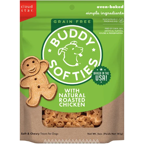 Roasted Chicken Grain Free Soft & Chewy Treats 5 oz - Buddy Biscuits