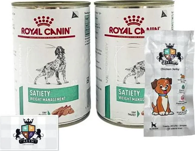 Satiety Weight Management Wet Dog Food 2x410g Convenient And Effective For Your Plus AETN Creations Jerky Treat