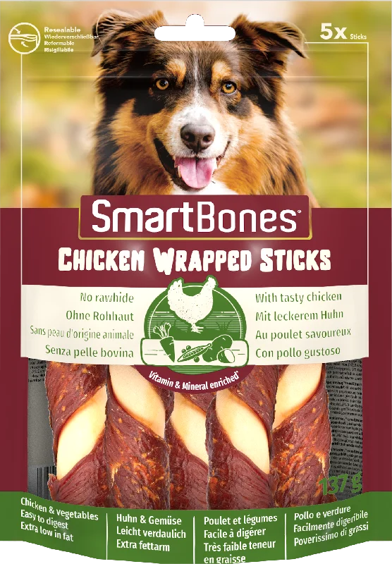 SmartBones Chick Wrap Stick Med 5pc x 10