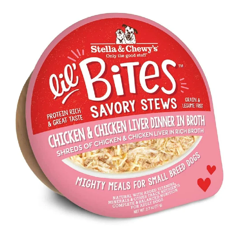 Stella & Chewy's Lil Bites Chicken & Chicken Liver Stew Cups for Dogs