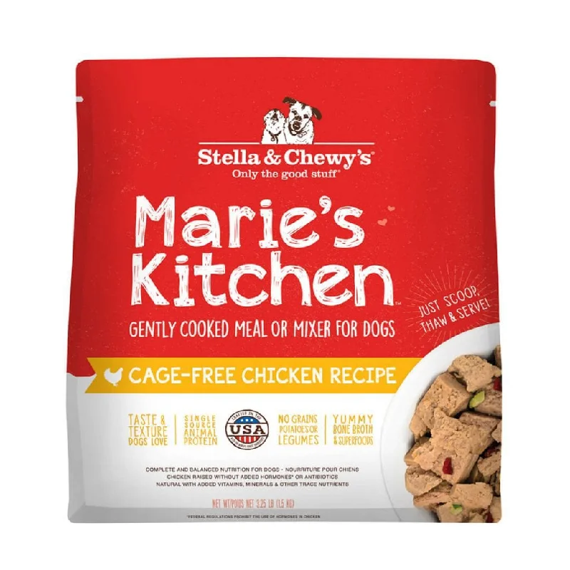 Stella & Chewy's Marie's Kitchen Gently Cooked Cage-Free Chicken Recipe Frozen Dog Food