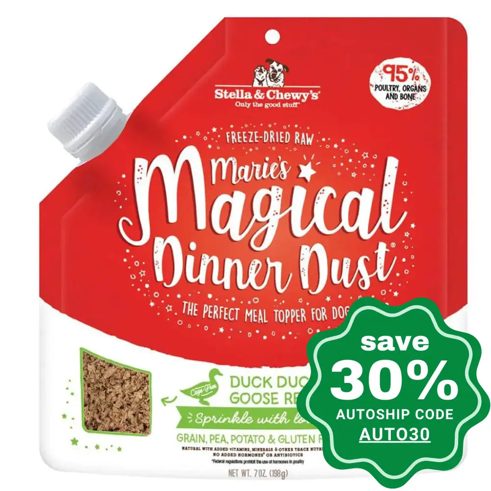 Stella & Chewy's - Marie's Magical Dinner Dust for Dogs - Cage-Free Duck Duck Goose - 7OZ