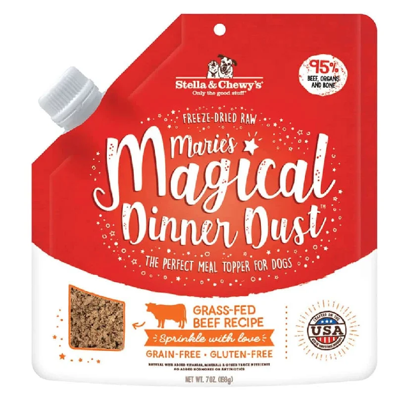 Stella & Chewy's Marie's Magical Dinner Dust Freeze Dried Meal Topper Beef Recipe for Dogs