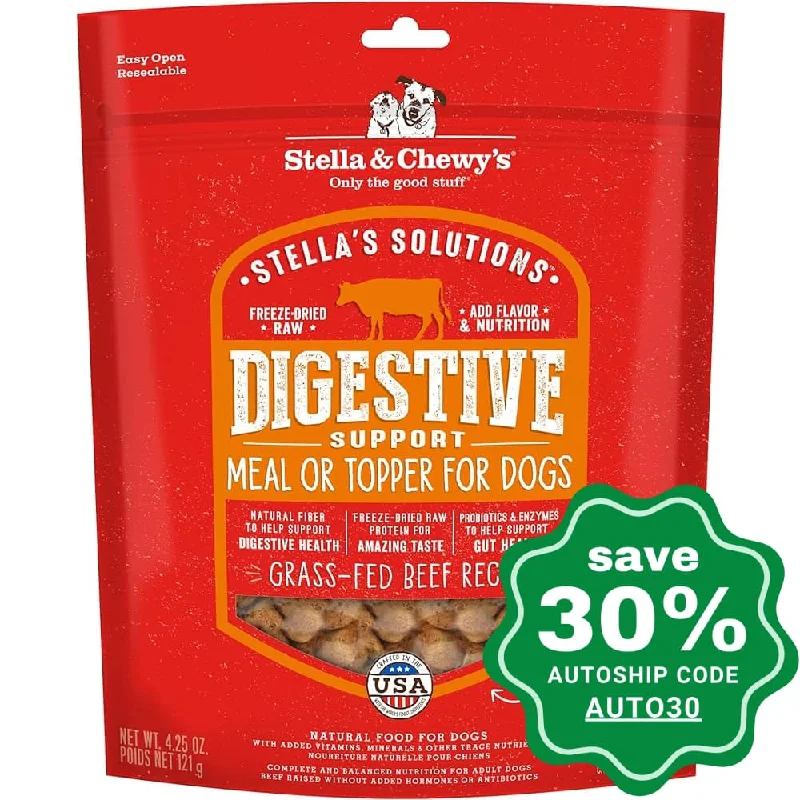 Stella & Chewy's - Stella's Solution - Digestive Boost Grass-Fed Beef - Dinner Morsels For Dogs - 4.25OZ